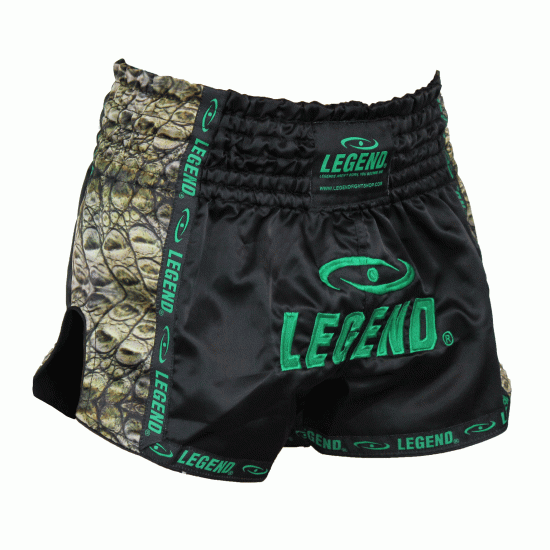 Kickboks broekje green killer crock Legend Trendy  - Maat: XXS