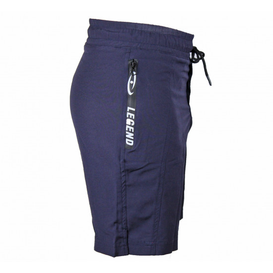 Korte broek/short Legend met rits vakken Navy blauw - Maat: 4XS