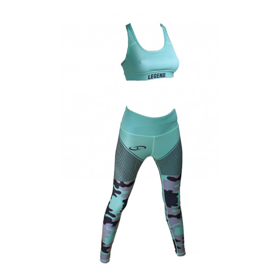 Sportlegging dames Legend Camo Olive - Maat: S Sportlegging dames Legend Camo Olive - Maat: S