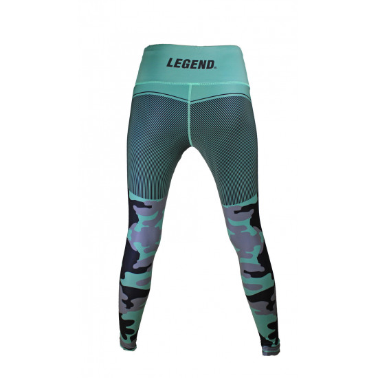 Sportlegging dames Legend Camo Olive - Maat: S Sportlegging dames Legend Camo Olive - Maat: S