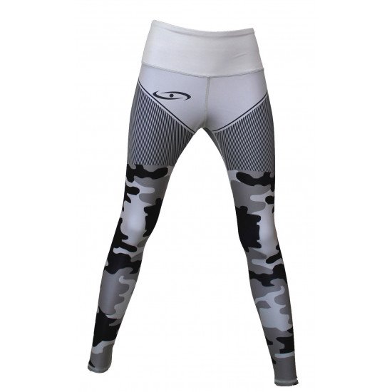 Sportlegging dames Legend Camo Grijs - Maat: XXXS