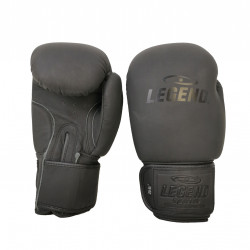 Leren Bokshandschoenen LegendPadding Mat Zwart - Maat: 16oz