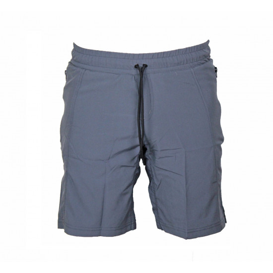 Korte broek/short Legend met rits vakken mat grijs - Maat: 2XS