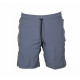 Korte broek/short Legend met rits vakken mat grijs - Maat: 4XS