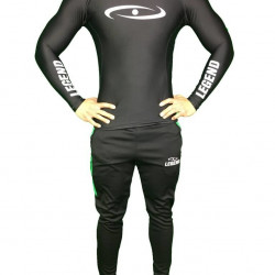 Sportshirt Legend DryFit zwart lange mouwen Sublimation - Maat: L