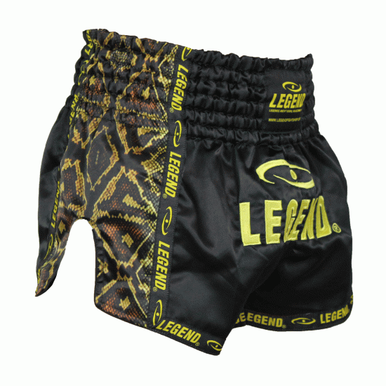 Kickboks broekje brown snake Legend Trendy  - Maat: L