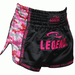 Dames Kickboks broekje Camo roze Legend Trendy  - Maat: XXS