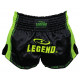 Kickboks broekje neon groen mesh Legend Trendy  - Maat: XXL