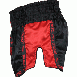 Legend Trendy, Nieuwste Model Kickboks broekje Mesh Rood  - Maat: L