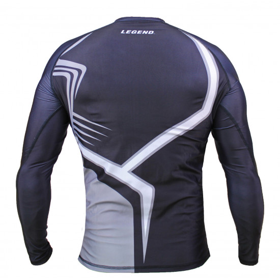 Sportshirt Legend DryFit Zwart/grijs lange mouwen Sublimation - Maat: XS Sportshirt Legend DryFit Zwart/grijs lange mouwen Sublimation - Maat: XS