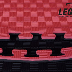 Legend Puzzelmat sport 2CM Zwart/Rood - Default