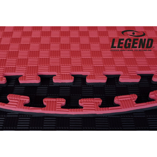 Legend Puzzelmat sport 2CM Zwart/Rood - Default