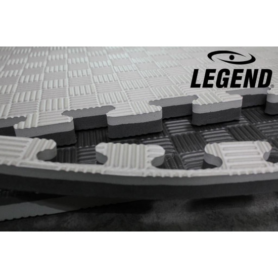 Legend Puzzelmat sport 4CM Zwart/Grijs - Default