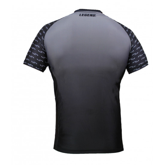 Sportshirt Legend DryFit zwart/grijs Sublimation - Maat: M Sportshirt Legend DryFit zwart/grijs Sublimation - Maat: M