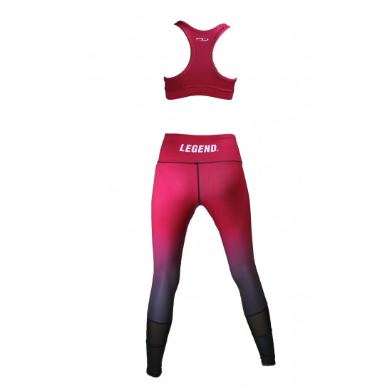 Sportlegging dames Legend Crimson rood - Maat: S Sportlegging dames Legend Crimson rood - Maat: S