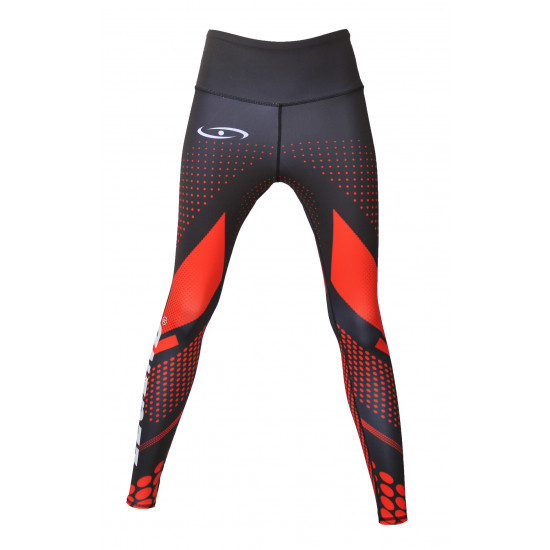 Sportlegging dames Legend Zwart/rood - Maat: M