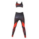 Sportlegging dames Legend Zwart/rood - Maat: XXXS