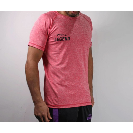 Sportshirt Legend DryFit Rood melange - Maat: XXS