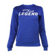 Joggingpak dames/heren met trui/sweater Blauw - Maat: S