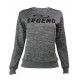 Trui/sweater dames/heren SlimFit Design Legend  Grijs - Maat: XXS