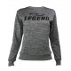 Trui/sweater dames/heren SlimFit Design Legend  Grijs - Maat: XL