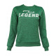 Joggingpak dames/heren met trui/sweater Groen - Maat: S