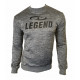 Trui/sweater dames/heren SlimFit Design Legend  Grijs - Maat: XXL