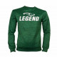 Joggingpak dames/heren met trui/sweater Groen - Maat: XXL