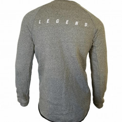 Trui Lang model fleece grijs - Maat: L