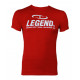 t-shirt rood Slimfit Legend - Maat: XXL