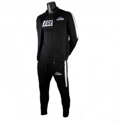Trainingspak Legend DryFit zwart/wit - Maat: 11-12 years