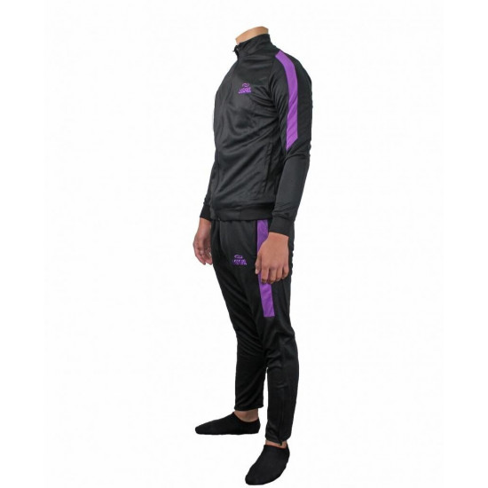 Trainingspak Legend DryFit zwart/Paars - Maat: XL