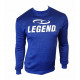 Joggingpak dames/heren met trui/sweater Blauw - Maat: XS