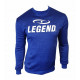 Joggingpak dames/heren met trui/sweater Blauw - Maat: XL