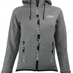 Vest trendy Legend design Fleece grijs - Maat: L