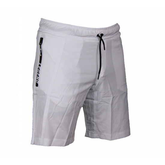 Korte broek/short Legend met rits vakken Wit - Maat: 4XS