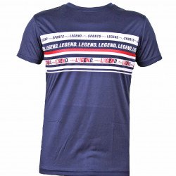 t-shirt navy blauw DriFit Legend inspiration quote - Maat: 2XS