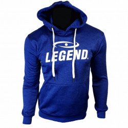 Hoodie dames/heren trendy Legend design Blauw - Maat: XS