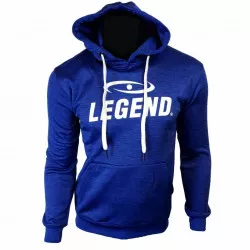 Hoodie dames/heren trendy Legend design Blauw - Maat: L