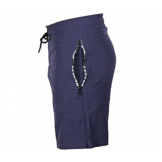 Korte broek/short Legend met rits vakken Navy blauw - Maat: 2XS