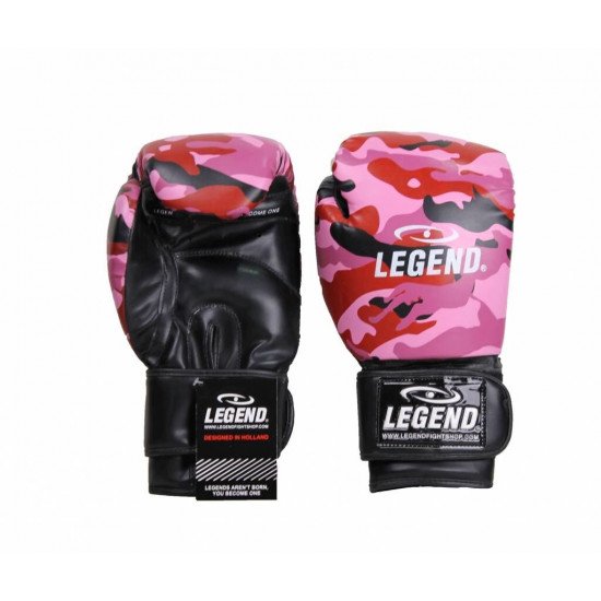 Bokshandschoenen dames Camo Roze powerfit & Protect - Maat: 14oz Bokshandschoenen dames Camo Roze powerfit & Protect - Maat: 14oz