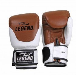 Leren Bokshandschoenen Legend Thai series Bruin - Maat: 10oz