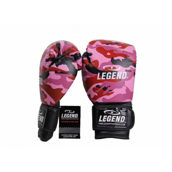 Bokshandschoenen dames Camo Roze powerfit & Protect - Maat: 14oz Bokshandschoenen dames Camo Roze powerfit & Protect - Maat: 14oz