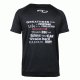 t-shirt zwart mesh Legend inspiration quote - Maat: XS