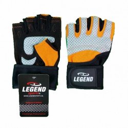 Fitness Handschoenen Legend Grip Oranje/Grijs