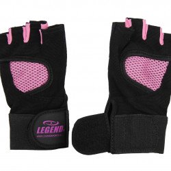 Fitness Handschoenen Legend Mesh zwart/roze - Maat: L