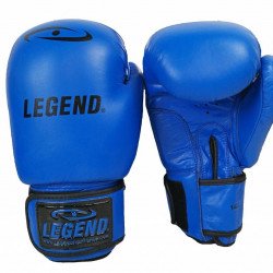 Leren Bokshandschoenen LegendPadding Blauw - Maat: 14oz