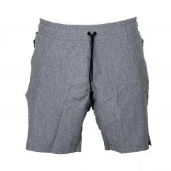 Korte broek/short Legend met rits vakken melange grijs - Maat: 2XS