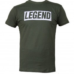 t-shirt army green Legend inspiration quote - Maat: 2XS