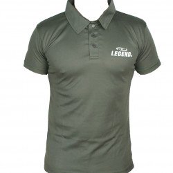 Polo Legend Slimfit army green - Maat: 4XS